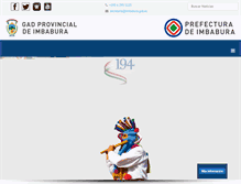 Tablet Screenshot of imbabura.gob.ec